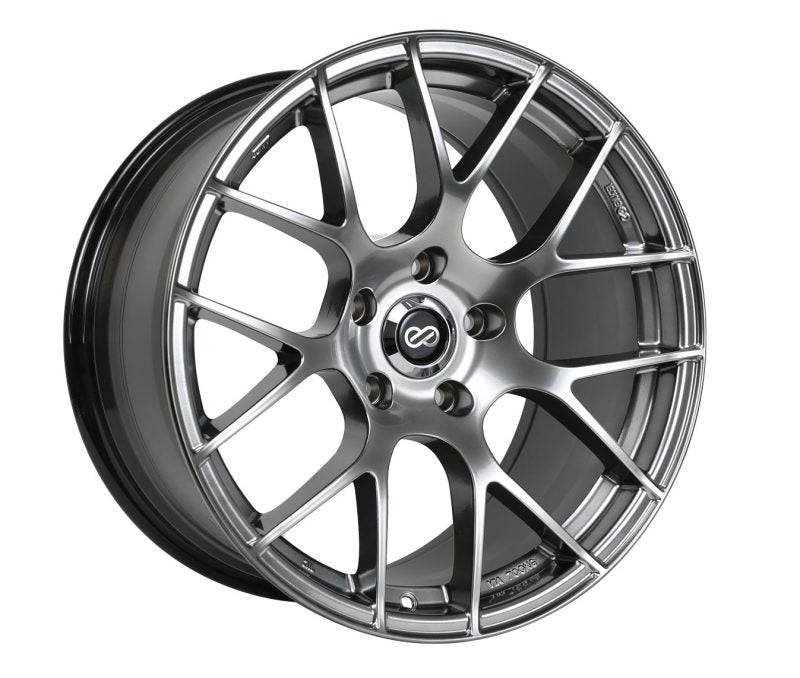 Enkei Raijin 19x8 40mm Offset 5x114.3 Bolt Pattern 72.6 Bore Dia Hyper Silver Wheel