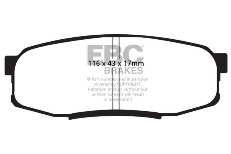 EBC 08-21 Toyota Land Cruiser 5.7L (150mm PCD) Bluestuff Brake Pads