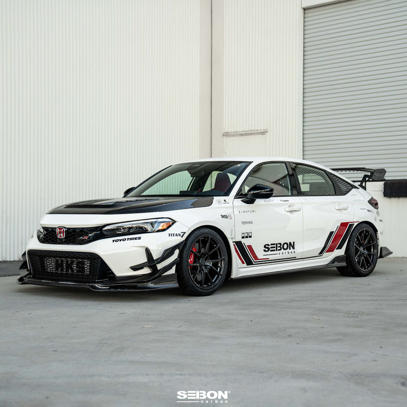 Seibon 23-24 Honda Civic Type-R Carbon Front Bumper Canards