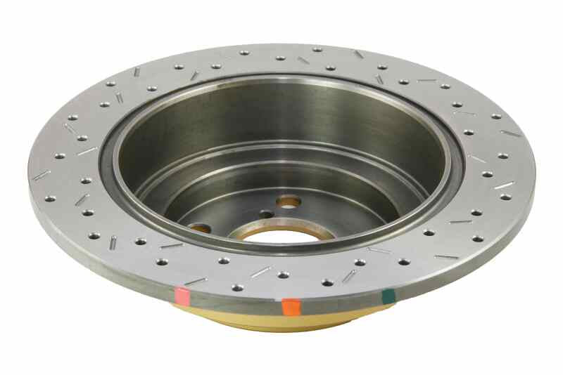 DBA 02-06 WRX / 98-07 Impreza 2.5L RS Rear Drilled & Slotted 4000 Series Rotor
