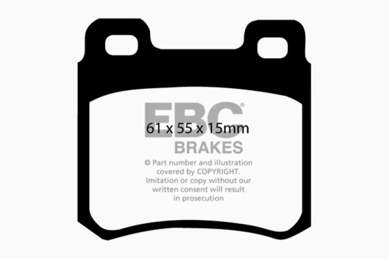 EBC 94-95 Mercedes-Benz C220 (W202) 2.2 Greenstuff Rear Brake Pads