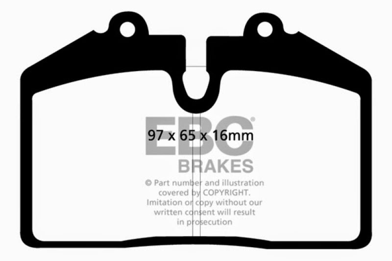 EBC 92-93 Porsche 911 (964) 3.6 Carrera RS America Redstuff Front Brake Pads