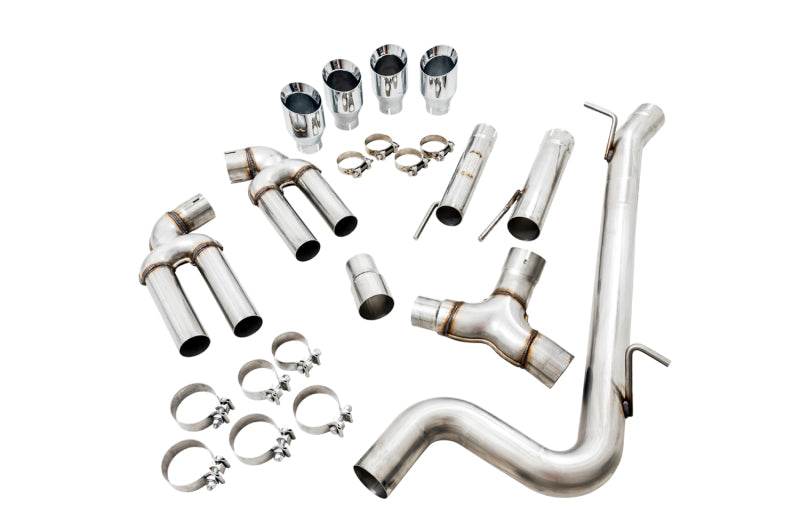 AWE Tuning Audi 8V S3 Track Edition Exhaust w/Chrome Silver Tips 102mm