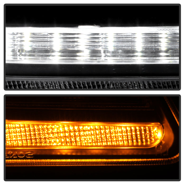 Spyder 13-19 Peterbilt 579 Passenger Side Projector Headlights - Black (PRO-YD-PB57914-SEQ-R-BK)