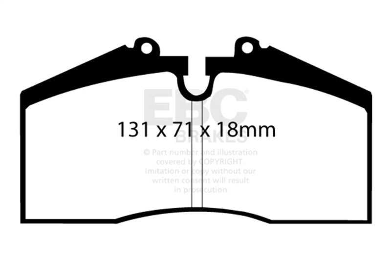 EBC 96-98 Porsche 911 (993) 3.6 Carrera 4S Yellowstuff Rear Brake Pads