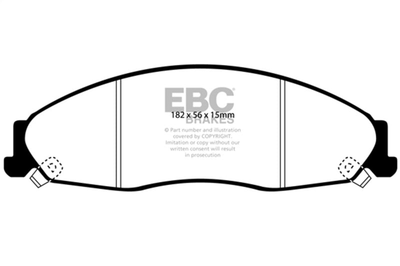 EBC 02-05 Cadillac CTS 2.6 Greenstuff Front Brake Pads