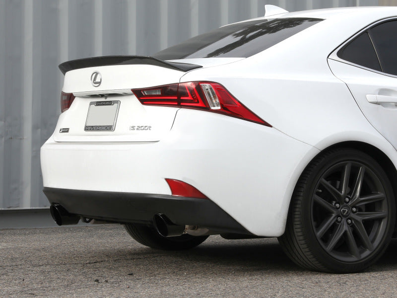 aFe POWER Takeda 16-17 Lexus IS200t L4-2.0L (t) 2.5in-3in 304 SS CB Exhaust w/ Black Tips