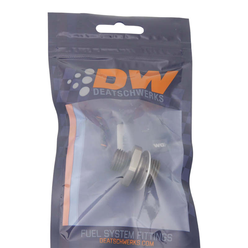 DeatschWerks 6AN ORB Male To 18 X 1.5 Metric Male (Incl O-Ring and Crush Washer)