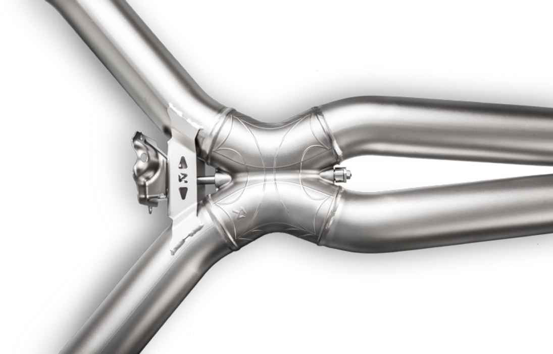 Akrapovic 16-17 AMG C63 Coupe Evolution Line Cat Back (Titanium) w/ Carbon Tips and Link Pipe