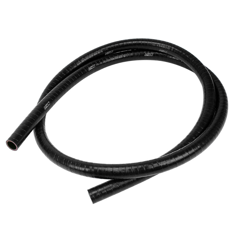 HPS 1" (25mm) FKM Lined Silicone Tube 8 Feet Long - Black (FKM-8F-100-BLK)