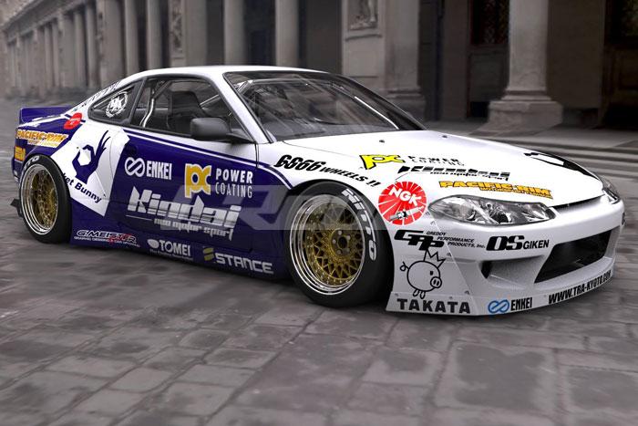 GReddy 1999-2002 Nissan Silvia Full Rocket Bunny S15 Pandem Aero Kit