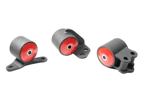 Innovative 90-93 Integra B-Series Black Steel Mounts 60A Bushings (Cable to Hydro Conversion)
