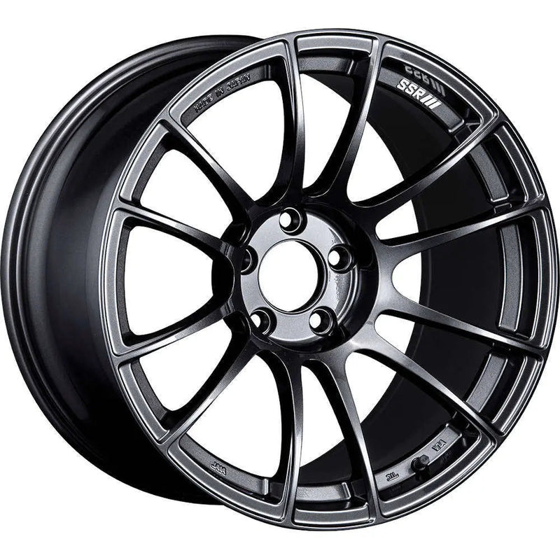 SSR GTX04 17x8.5 5x100 45mm Offset Dark Gunmetal Wheel