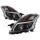 SPYDER 08-09 Nissan Altima Coupe (Halogen Only) Headlights - Black (PRO-JH-NA08-2D-LB-BK)
