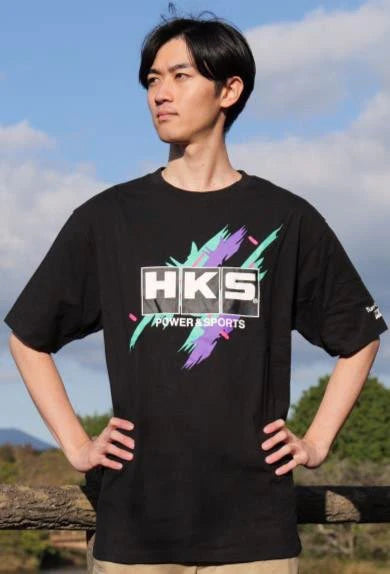 HKS T-SHIRT SUPER RACING BLACK 2L