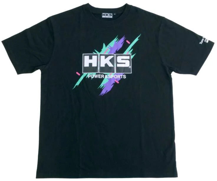 HKS T-SHIRT SUPER RACING BLACK 2L
