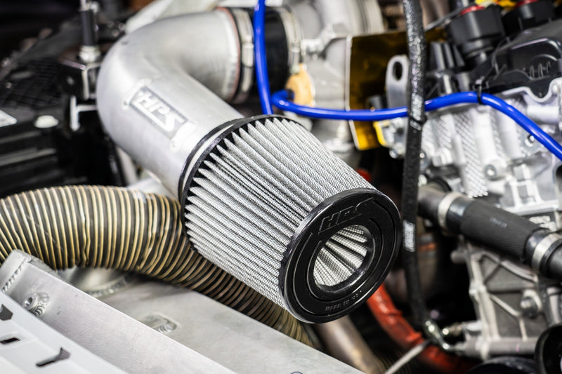 HPS Universal Dual-Cone Air Filter (Oiled) - White (HPS-4339)