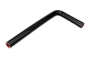 HPS 0.62" (16mm) Silicone Elbow - 90 Degree 8" and 18" Long - Black (HTSEC90-062-L8X18-BLK)