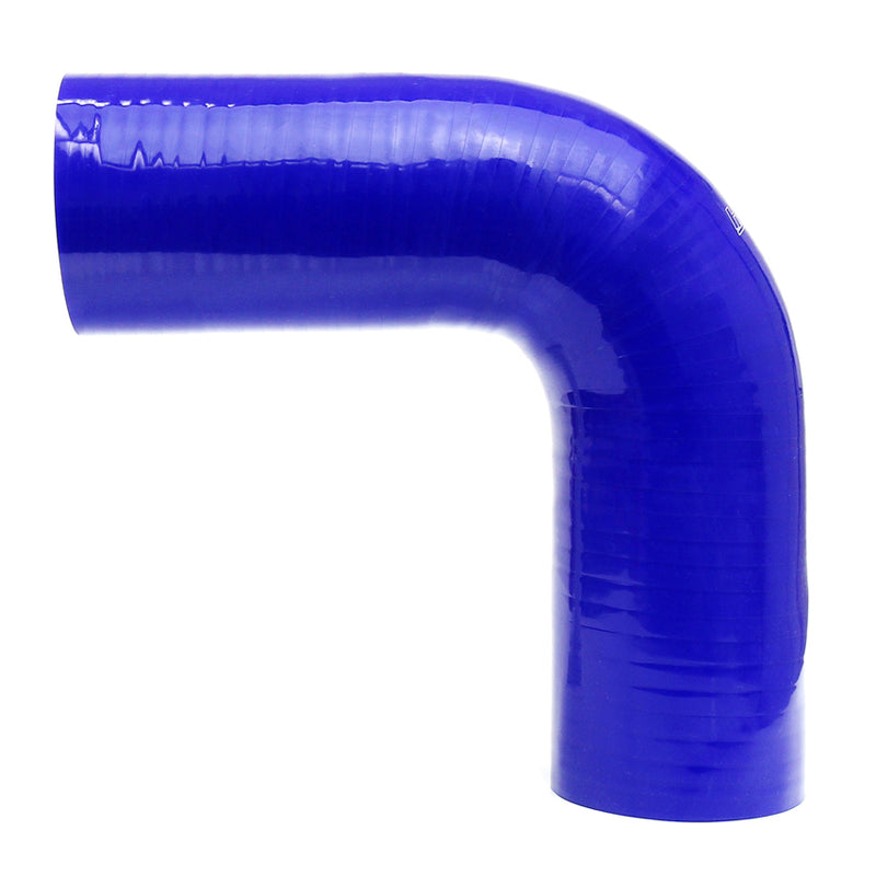 HPS 1.19" (30mm) Silicone Elbow - 90 Degree 5" Long - Blue (HTSEC90-118-BLUE)
