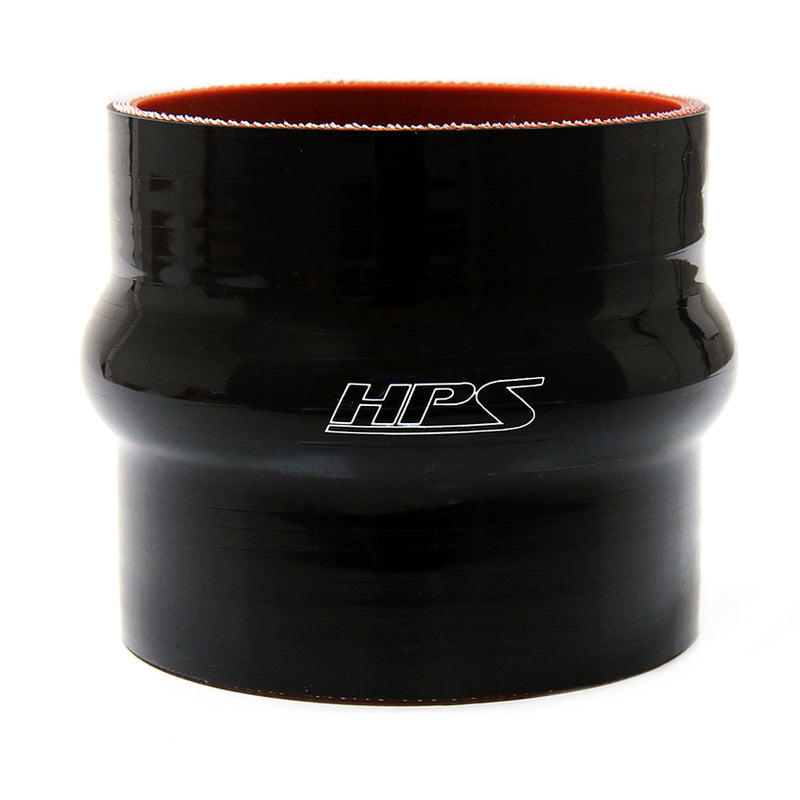 HPS 1.87" (48mm) Silicone Single Hump Coupler 4" Long - Black (HTSHC-187-L4-BLK)