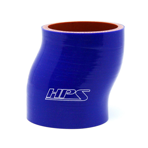 HPS 3" (76mm) Silicone Offset Coupler 3" Long - Blue (HTSOC-300-BLUE)