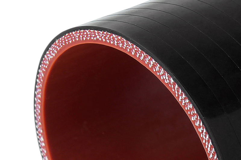 HPS 4.25" (108mm) Silicone Offset Coupler 6" Long - Black (HTSOC-425-L6-BLK)
