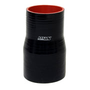 HPS 2.75" - 3" (70mm - 76mm) Silicone Reducer Coupler Hose 4" Long - Black (HTSR-275-300-L4-BLK)