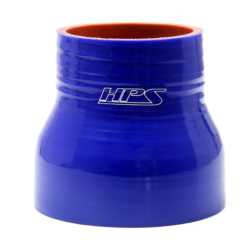 HPS 3.75" - 4.5" (95mm - 114mm) Silicone Reducer Coupler Hose 3" Long - Blue (HTSR-375-450-BLUE)