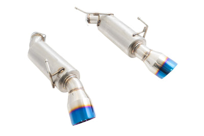 Infiniti G37 Coupe 08-13 / Q60 14-15 Dual Canister Exhaust System (Burnt Tip) - MR-ABE-IG08-BT
