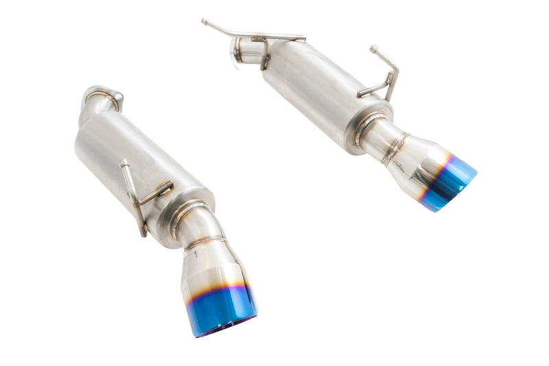 Megan Racing Infiniti G37 Coupe 08-13 / Q60 14-15 Dual Canister Exhaust System (Burnt Tip) - MR-ABE-IG08-BT