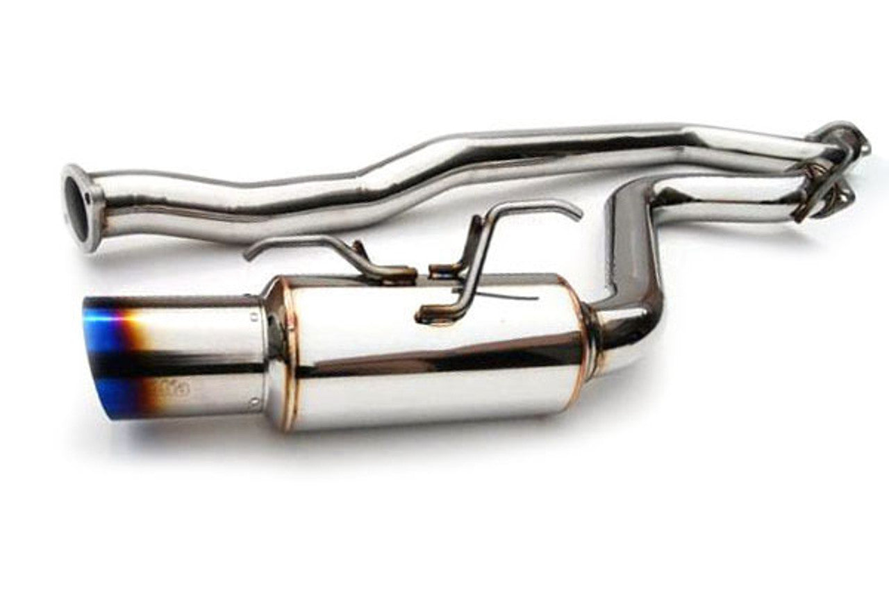 Invidia 08+ WRX Hatch / 08 STi 76mm RACING Titanium Tip Cat-back Exhaust