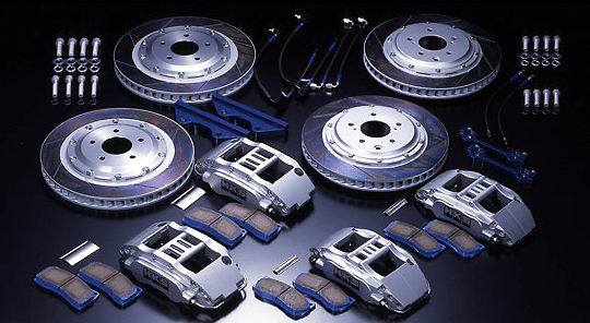 HKS Nissan Skyline GT-R BNR34 RB26DETT 355x32 Front Rotor 332x30 Rear Rotor Brake System