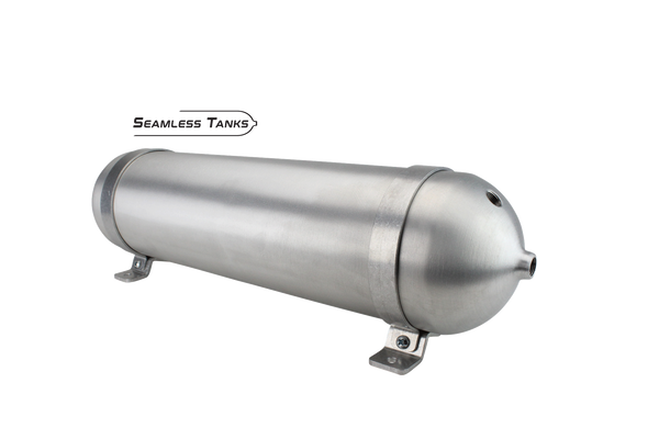 Universal Air Seamless Air Tank 5.563" x 24" (2.05 Gal) (4) 3/8" + (1) 1/4" NPT Ports