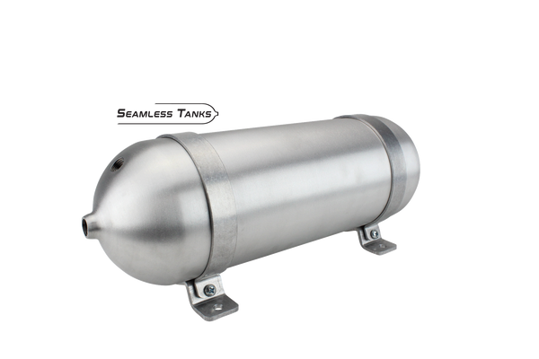 Universal Air Seamless Air Tank 5.563" x 18" (1.47 Gal) (4) 3/8" + (1) 1/4" NPT Ports