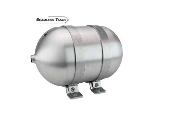 Universal Air Seamless Air Tank 6.625" x 12" (1.25 Gal) (4) 3/8" + (1) 1/4" NPT Ports