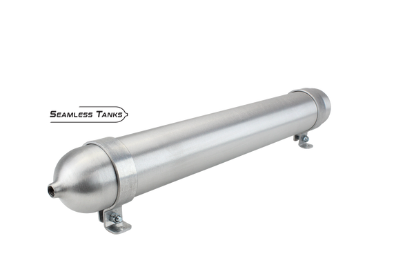 Universal Air Seamless Air Tank 2.875" x 24" (.526 Gal) (2) 1/4" NPT Ports