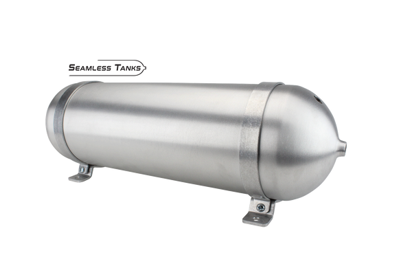 Universal Air Seamless Air Tank 6.625" x 24" (2.89 Gal) (4) 3/8" + (1) 1/4" NPT Ports
