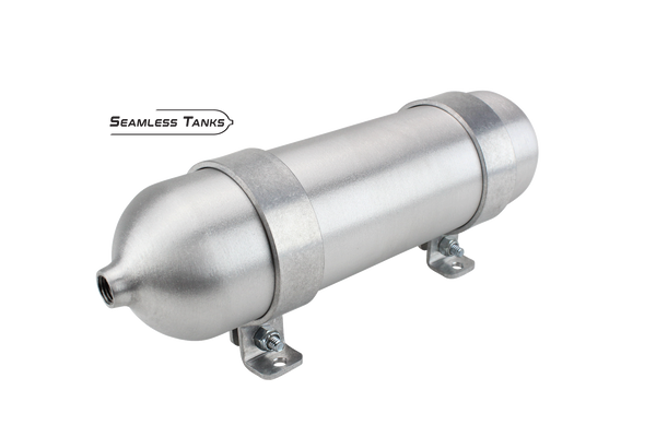 Universal Air Seamless Air Tank 2.875" x 12" (.243 Gal) (2) 1/4" NPT Ports