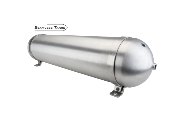 Universal Air Seamless Air Tank 6.625" x 32" (3.99 Gal) (4) 3/8" + (1) 1/4" NPT Ports