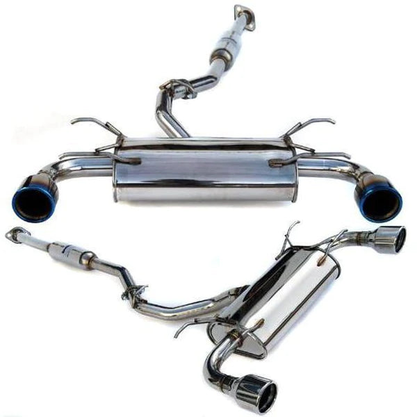 Invidia Subaru BRZ / Scion FRS Q300 w/ Rolled Titanium Tips Cat- Back Exhaust (Blue Edge)