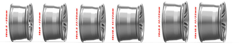Kansei K17G Seven 19x10.5in / 5x120 BP / 22mm Offset / 72.56mm  Bore - Gunmetal