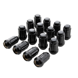 Gorilla Lug Nuts Dual Hex Key - 12mm x 1.25 Thread Size - Black Finish - 4 Lug