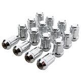 Gorilla Lug Nuts Dual Hex Key - 12mm x 1.25 Thread Size - Chrome Finish - 4 Lug