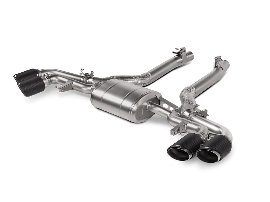 Akrapovic 2024+ BMW X5M / X6M (Face Lift) Slip-On Line (Titanium) w/Carbon Fiber Tips