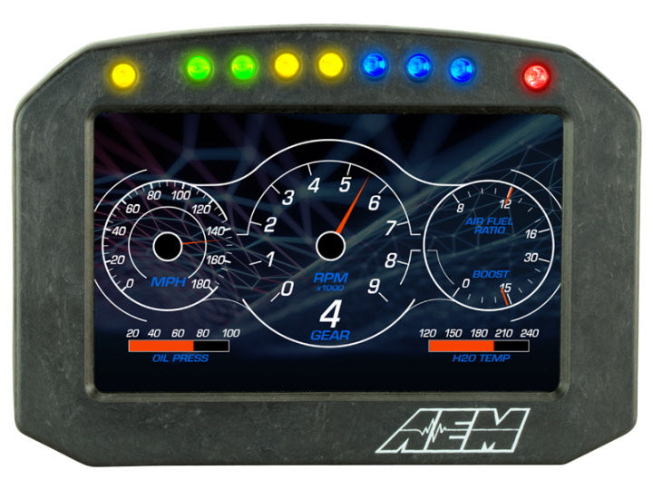 AEM CD-5L Carbon Logging Flush Digital Dash Display