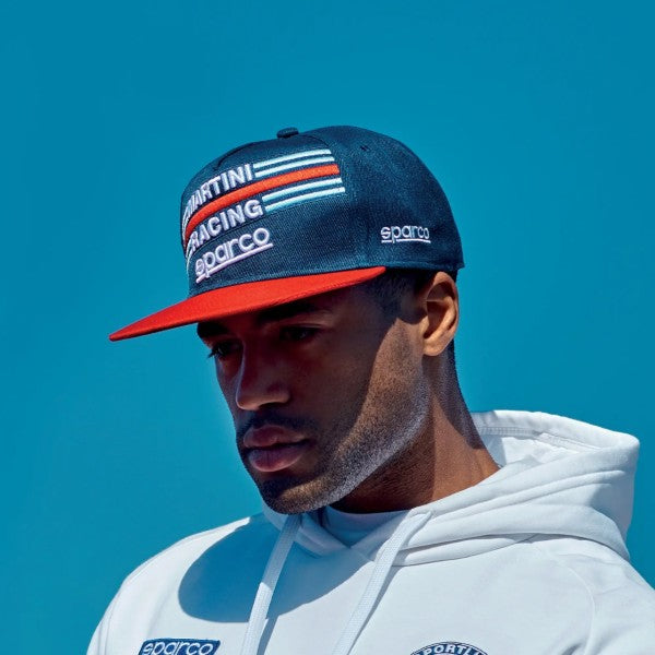 Sparco Flat Cap Martini-Racing Navy