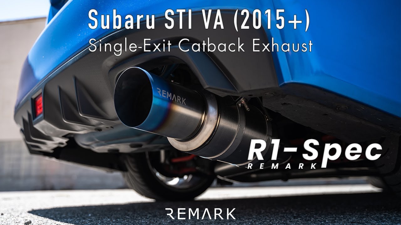 Remark 15-21 Subaru WRX/STI (VA) R1 Spec Single-Exit Stainless Catback Exhaust (Resonated)