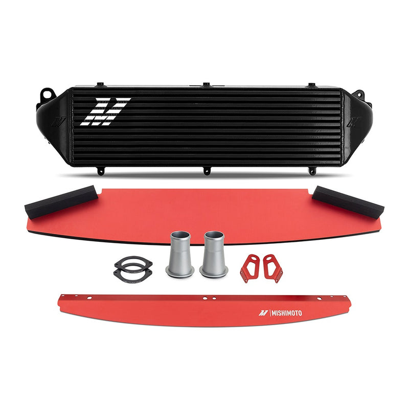 Mishimoto 2023+ Toyota GR Corolla Intercooler & Pipe Kit - Silver Cooler - Red Pipes