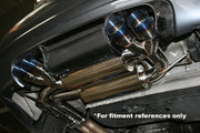 Megan Racing BMW E46 M3 2001-2006 - Supremo Exhaust Burnt Roll Tips - MR-ABE-BE46M3OE-VO