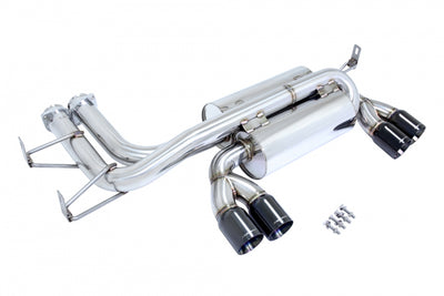 BMW E46 M3 2001-2006 - Supremo Exhaust Black Chrome Rolled Tips - MR-ABE-BE46M3OE-BC